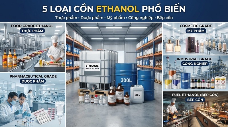 Đại Lý Phân Phối Cồn Ethanol Uy Tín – Nguồn Hàng Ổn Định, Giá Cạnh Tranh